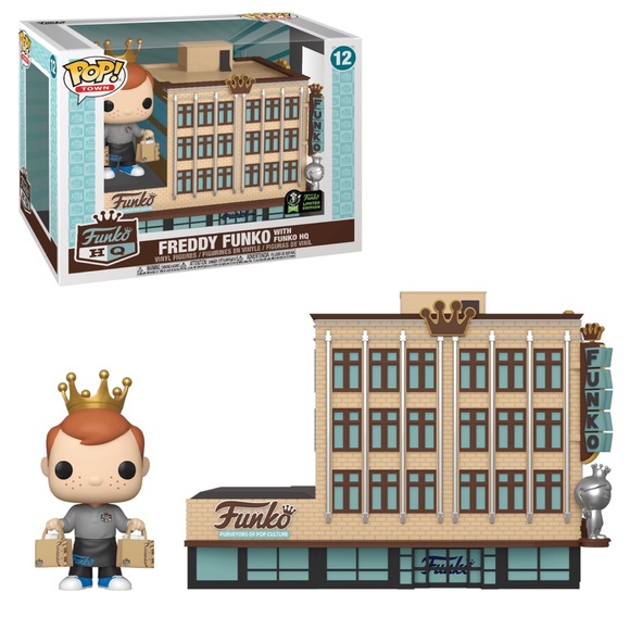 Funko Pop! Town Freddy Funko with Funko HQ #12 (ECCC 2020 Exclusive) - Picture 2 of 10
